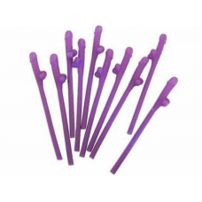 Pecker Straws 10Pack - Purple